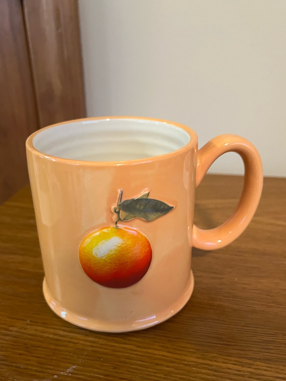 The Old Pottery Company Peach Mug